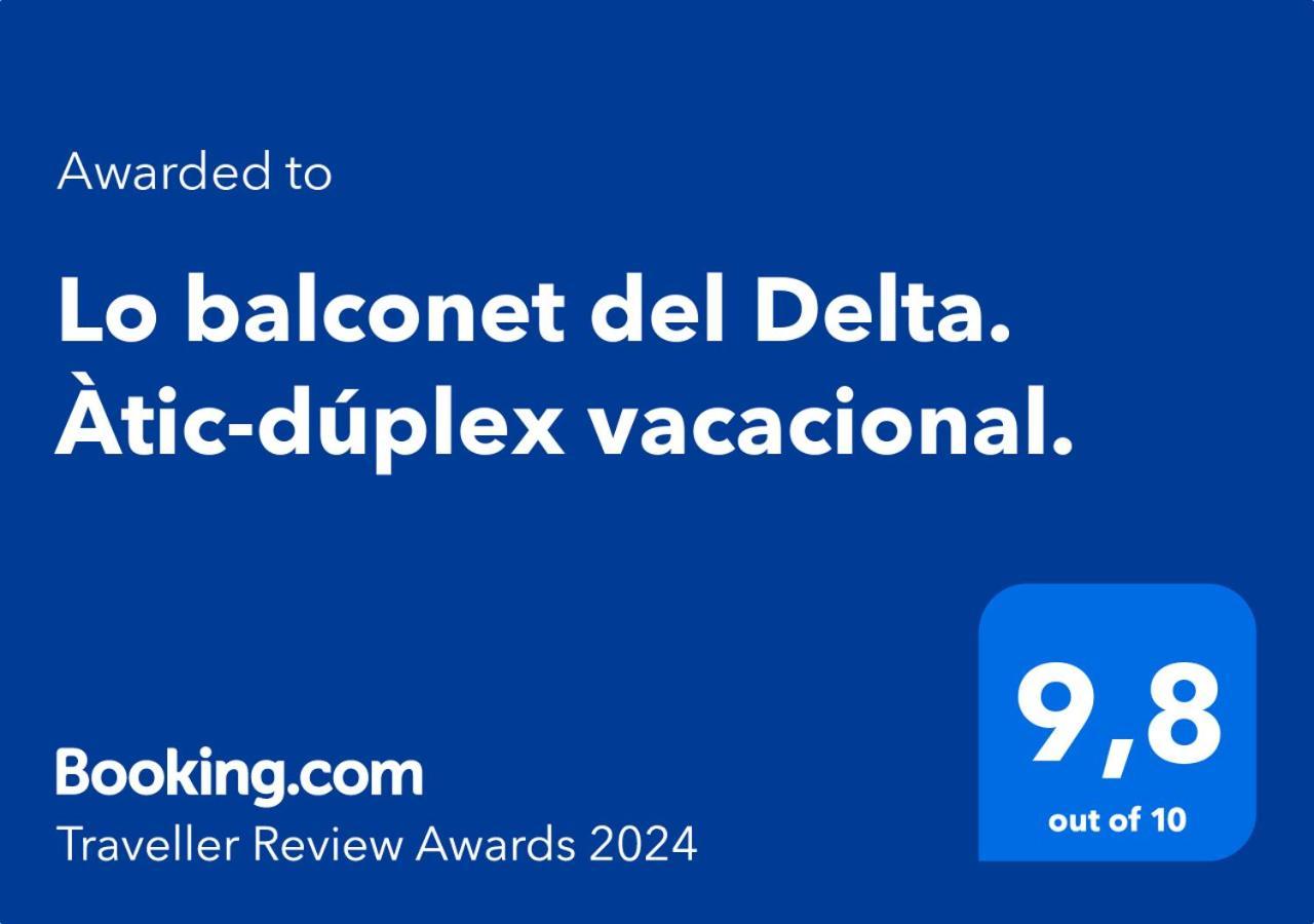 Apartmán Lo Balconet Del Delta. Atic-Duplex Vacacional. Amposta Exteriér fotografie